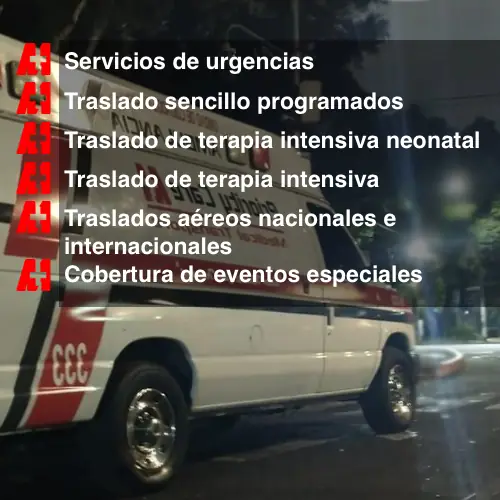 Servicio de Ambulancias en CDMX